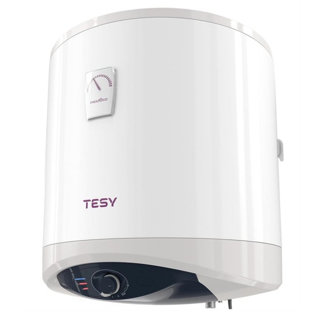Водонагрівач електр. TESY Modeco Ceramic круглий GCV 504716D C21 TS2RC, 50л, 1,6кВт, сухий тен, мех. кер-ння, B, білий