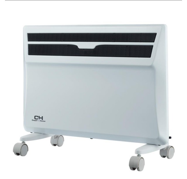 Конвектор Cooper&Hunter, 20м2, 1500Вт, електр. упр-ння, закр. нагрів. елемент, IP24, білий