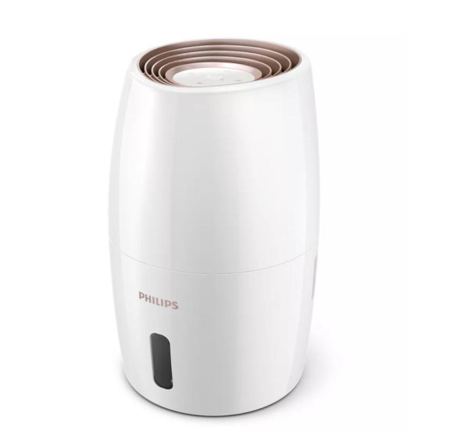 Зволожувач повітря Philips традиційне зволоження, 30м2, 2л, 200мл/г, електр. кер-ння, авт. вимк, дисплей, білий