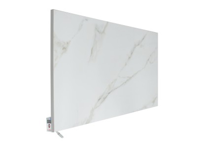 Керамічна панель TEPLOCERAMIC, 20м2, 1000Вт, електр. упр-ння, 120 х 60см, терморегулятор, білий мармур