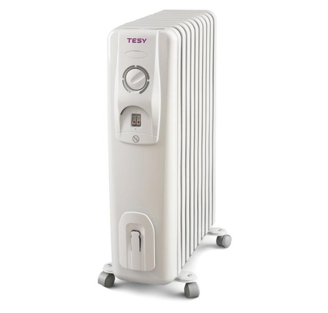 Обігрівач оливний TESY CC 2008 E05 R, 24м2, 2000Вт, мех. упр-ння, 8 секцій, білий