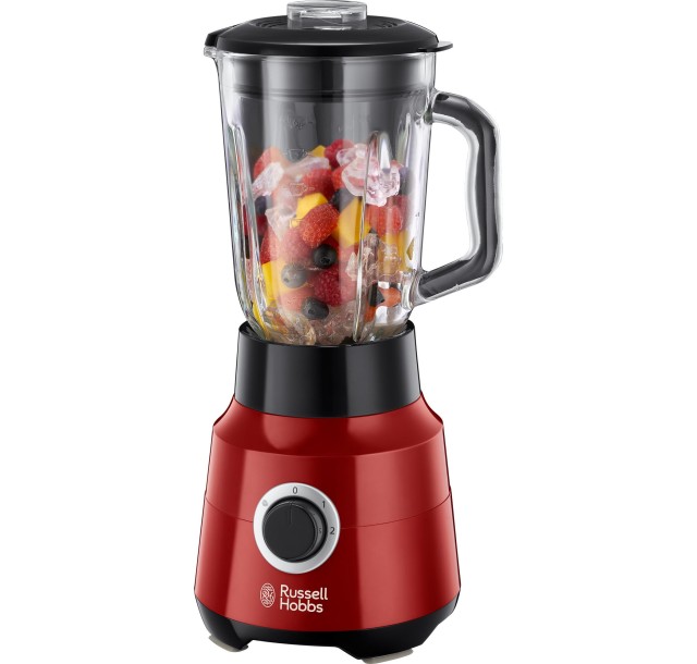 Блендер Russell Hobbs стаціонарний Desire 650Вт, чаша-1500мл, червоно-чорний