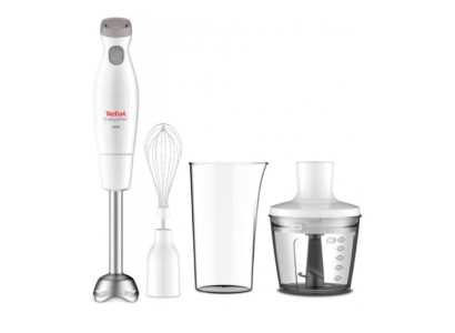 Блендер Tefal заглибний Easychef 450Вт, 3в1, чаша-800мл, чопер-500мл, турборежим, білий
