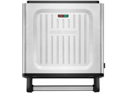 Гриль George Foreman прижимний Smokeless Grill 1575Вт, темп. режимів-1, з`ємні пластини, пластик, чорний