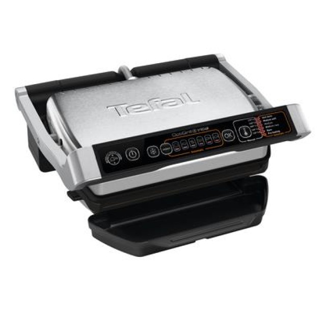 Гриль Tefal притискний OptiGrill+ Initial 2000Вт, темп. режимів-5, знімні пластини, метал