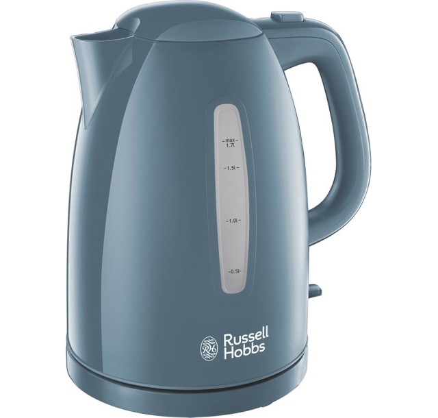 Електрочайник Russell Hobbs Textures 1.7л, пластик, сірий