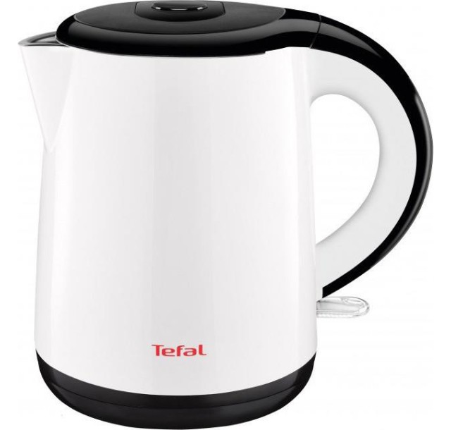 Електрочайник Tefal Safe`tea 1л, з подвійними стінками, білий глянець