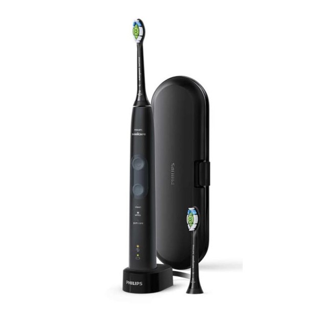 Щітка зубна електр. Philips, Sonicare ProtectiveClean 5100, 62т. колив/хв, насадок-1, футляр, чорний