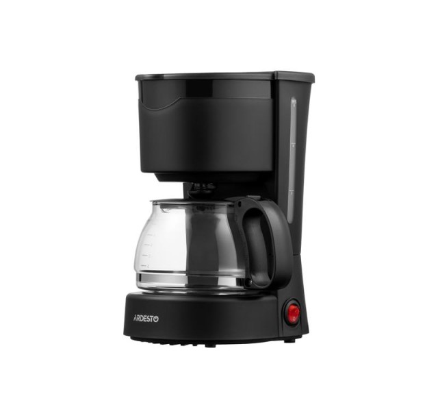 Кавоварка Ardesto крапельна 0.6л, мелена, сріблясто-чорний