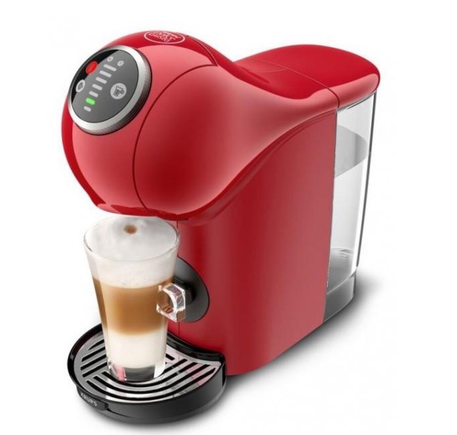 Кавоварка Krups капсульна Dolce Gusto Genio S Plus 0.8л, капсули, сенcорне керування, червоний