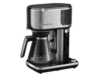 Кавоварка Russell Hobbs крапельна Attentiv Coffee Bar 1.5л, мелена, LED-дисплей, чорно-метал