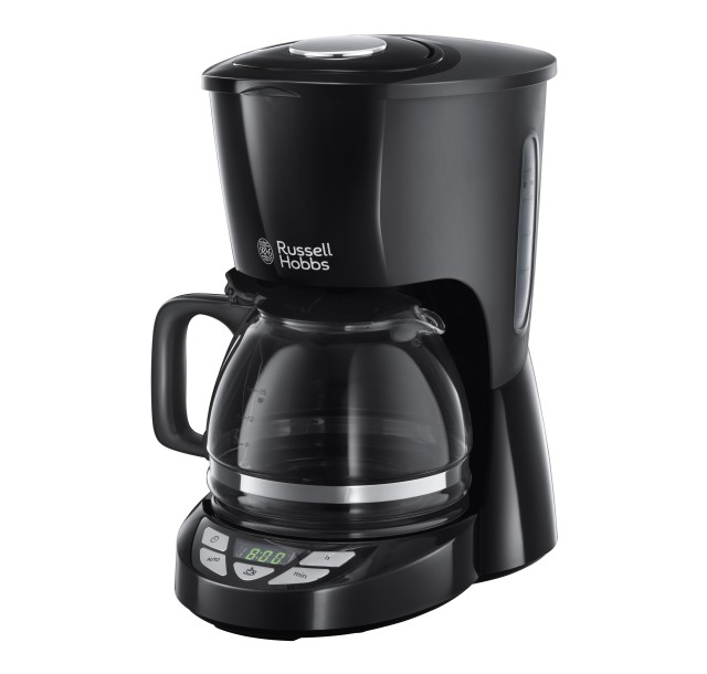Кавоварка Russell Hobbs крапельна Textures Plus 1.25л, мелена, чорний