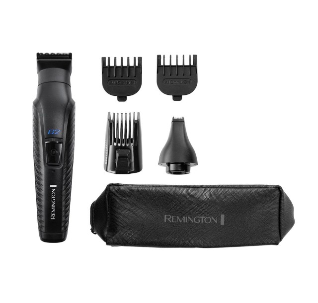 Набір для стрижки Remington G2 Graphite, для голови, вусів, бороди,носа і тіла, акум., насадок-5, чорний