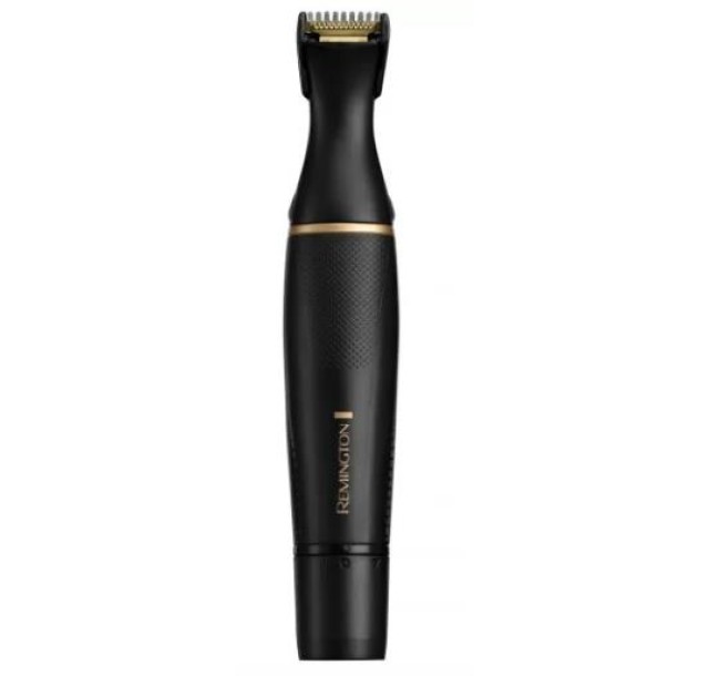 Тример Remington T-Series, для бороди, вусів, окантовки, брови, носа та вух, ААх1, вібраційний мотор, насадок-4, сталь, чорний