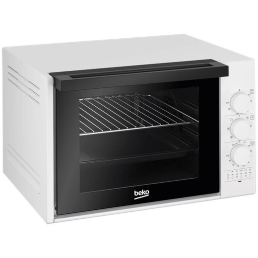 Піч електрична Beko, 30л, 1850Вт, механіч., гриль, конвенція, розморожування, біла