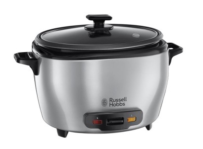 Рисоварка Russell Hobbs MaxiCook, 1000Вт, чаша-5л, електронне керув., нерж. сталь, чорний