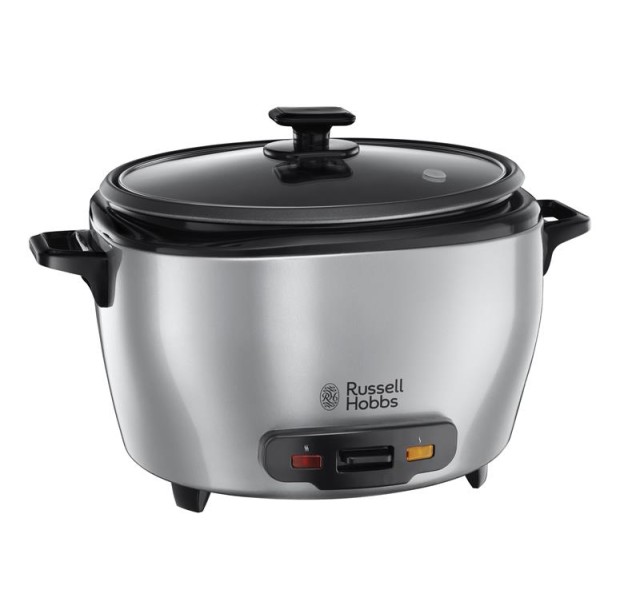 Рисоварка Russell Hobbs MaxiCook, 1000Вт, чаша-5л, електронне керув., нерж. сталь, чорний