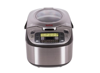 Мультиварка Tefal Fuzzy Logic, 750Вт, чаша-5л, електронне керув., пластик, сірий