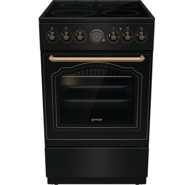 Плита Gorenje електрична склокерамічна, 70л, ExtraSteam, 50x60см, чорний