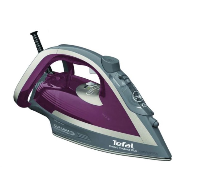 Праска Tefal Smart Protect Plus, 2800Вт, 270мл, паровий удар -260гр, постійна пара - 40гр, керам. підошва, сіро-бордовий