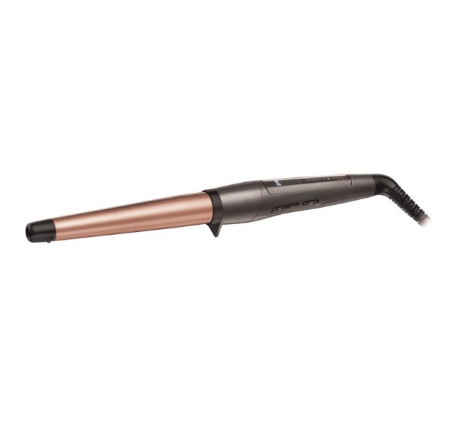 Плойка Remington Keratin Protect, конусна, 48Вт, темп.режимів-5, D-19-28mm, 150-210С, кераміка, сріблястий