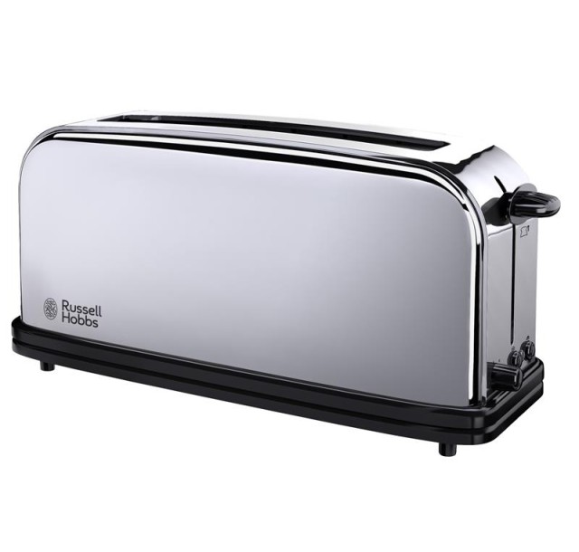 Тостер Russell Hobbs Chester 1000Вт, довгі слоти, метал, сріблястий