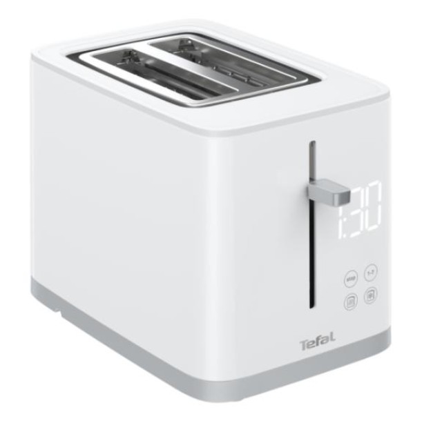Тостер Tefal Sense 850Вт, LED дисплей, метал/пластик, білий