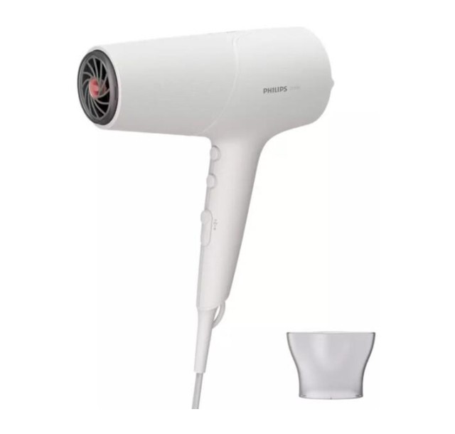 Фен Philips 5000 Series, 2100Вт, 3 режими, іонізація, хол. обдув, білий