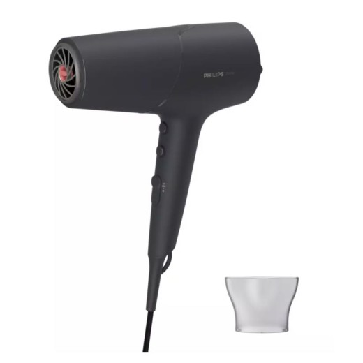 Фен Philips 5000 Series, 2100Вт, 3 режими, іонізація, хол. обдув, темно-сірий