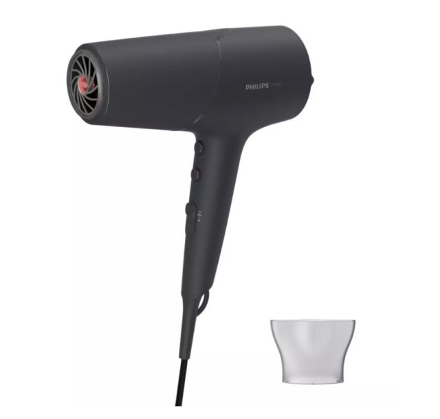 Фен Philips 5000 Series, 2100Вт, 3 режими, іонізація, хол. обдув, темно-сірий