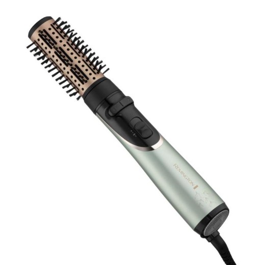 Фен-щітка Remington Botanicals, 800Вт, 2 режими, іоніз-я, оберт., хол. обдув, кераміка, м'ятно-чорний