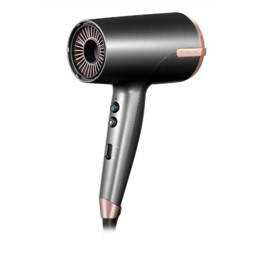 Фен Remington One, 2000Вт, 8 режимів, дифузор,чохол,іоніз-я, хол. обдув, термо-сенсор, сірий