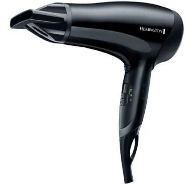 Фен Remington Power Dry 2000, 2000Вт, 3 режими, іоніз-я, хол. обдув, еко режим, чорний