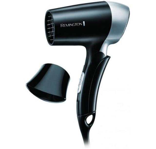 Фен Remington дорожній On The Go, 1400Вт, 2 режими, складна ручка, чорний