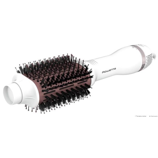 Фен-щітка Rowenta Volumizer Oval Brush, 800Вт, 3 режими, іоніз-я, кераміка, біло-рожевий