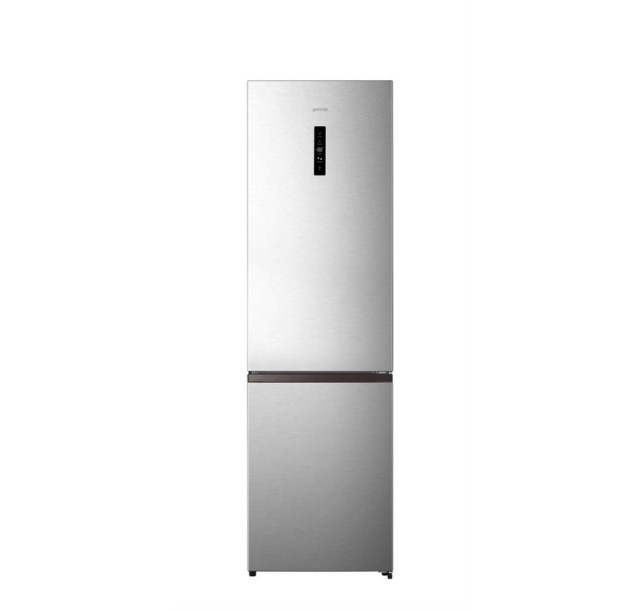 Холодильник з нижн. мороз. камерою Gorenje, 200х60х60см, 2 двері, 238(86)л, А+, NF+, Зона св-ті, Зовн. Дисп, Нерж.