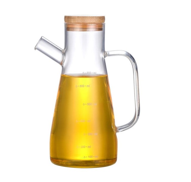 Пляшка для олії та оцту Ardesto Midori, 650 мл, боросилікатне скло