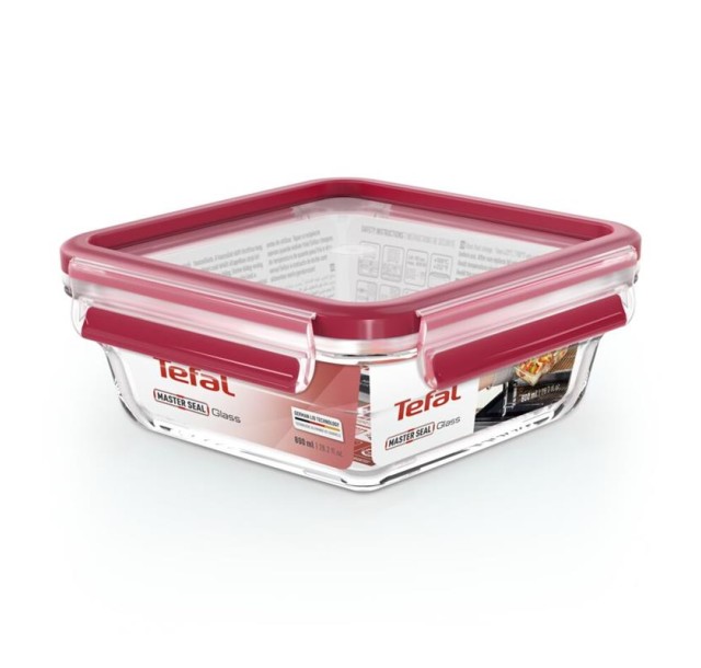 Форма універсальна з кришкою TEFAL MasterSeal glass, 0.8л, скло
