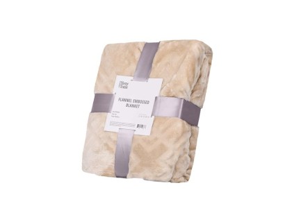 Плед Ardesto Embossed, 200х220см, 100% поліестер, бежевий