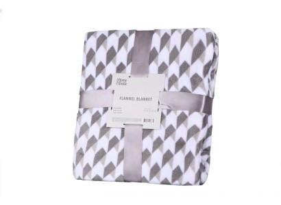 Плед Ardesto Flannel, 200х220см, 100% поліестер, геометрія