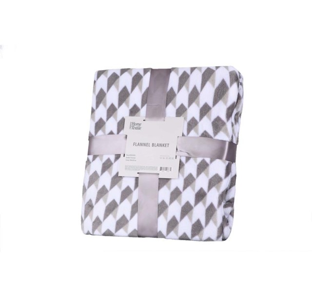 Плед Ardesto Flannel, 200х220см, 100% поліестер, геометрія