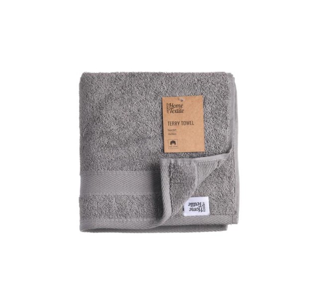 Рушник махровий Ardesto SuperSoft, 30х50см, 100% бавовна, сірий
