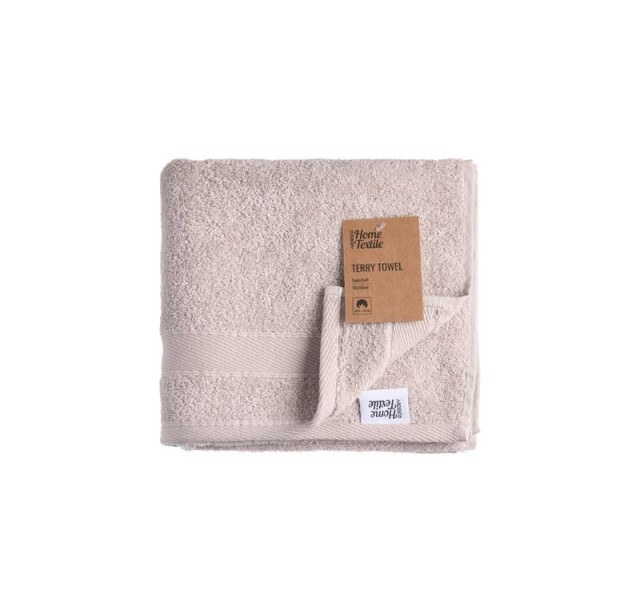 Рушник махровий Ardesto SuperSoft, 50х90см, 100% бавовна, бежевий
