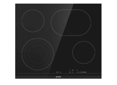 Варильна поверхня Gorenje електрична, 60см, розширена зона, чорний