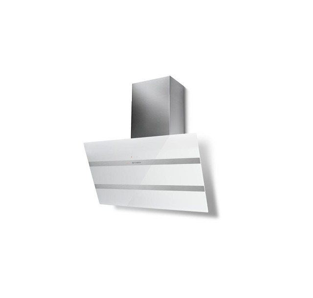 Витяжка Faber похила, 80см, 1219м.куб/год, Steelmax Ev8 Led Wh A80, белий/нерж