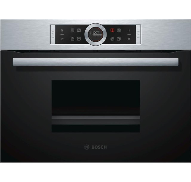 Пароварка Bosch вбудована компактна, 38л, A, дисплей, нерж