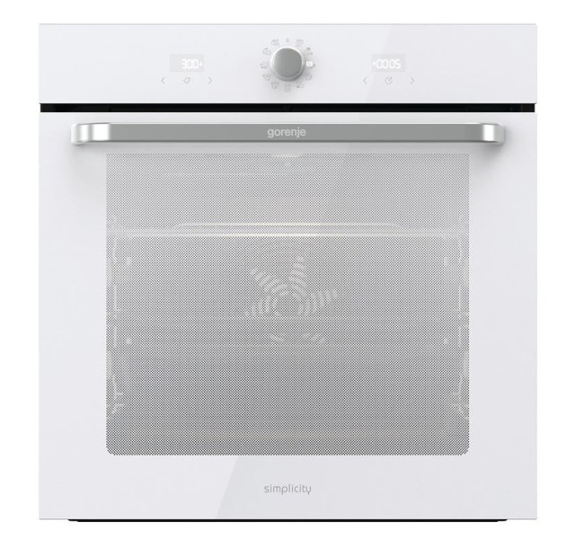 Духова шафа Gorenje електрична, 77л, A, пара, дисплей, макс.темпер.-300,  білий