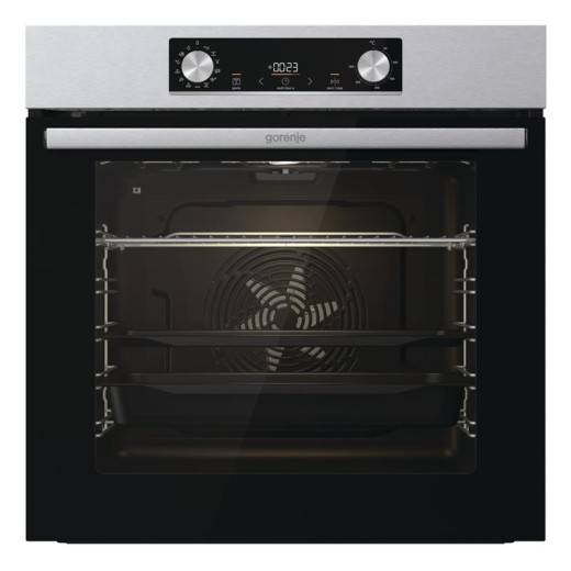Духова шафа Gorenje електрична, 77л, A+, пара, дисплей, піроліз, нерж