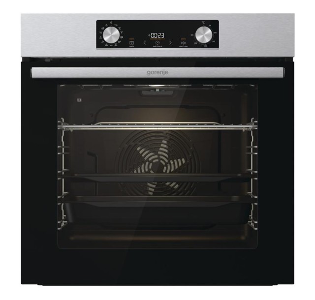 Духова шафа Gorenje електрична, 77л, A+, пара, дисплей, піроліз, нерж