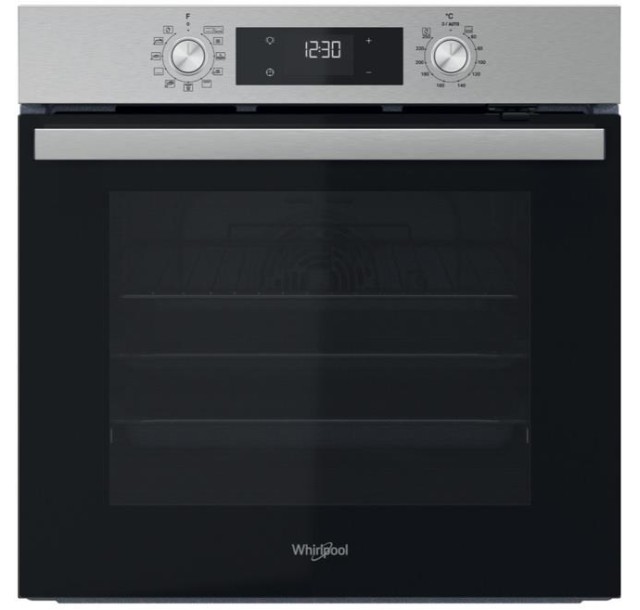Духова шафа Whirlpool електрична, 71л, A+, дисплей, конвекція, телескопічні напрямні, нерж